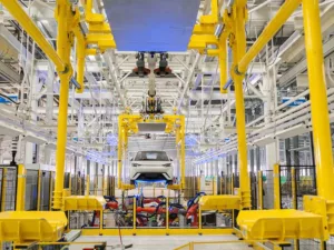 Fábrica da BYD em Camaçari, na Bahia. Crédito: Divulgação.