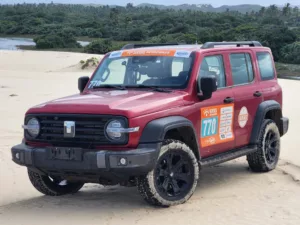 GWM Tank 300 híbrido conclui Rally dos Sertões 2025 GWM Tank 300 no Rally dos Sertões 2025. Crédito: Divulgação.