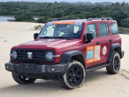 GWM Tank 300 híbrido conclui Rally dos Sertões 2025 GWM Tank 300 no Rally dos Sertões 2025. Crédito: Divulgação.