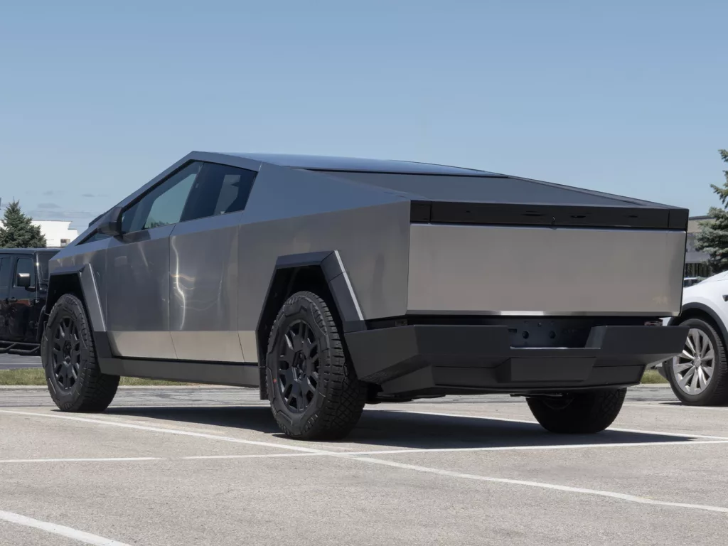 Tesla Cybertruck. Crédito: Jonathan Weiss/Shutterstock.com.
