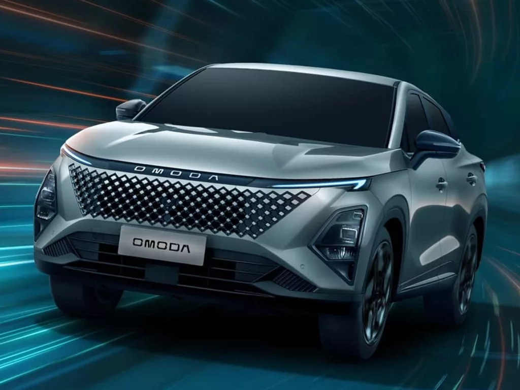 Omoda 5 HEV chega ao Brasil em 2025 com quatro opções de cores Omoda 5 HEV. Crédito: Divulgação.