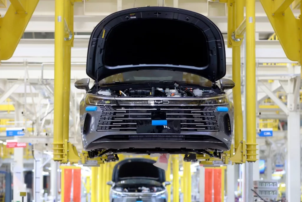 Fábrica da BYD na Bahia é inaugurada oficialmente. Crédito: Joá Souza/GOVBA.