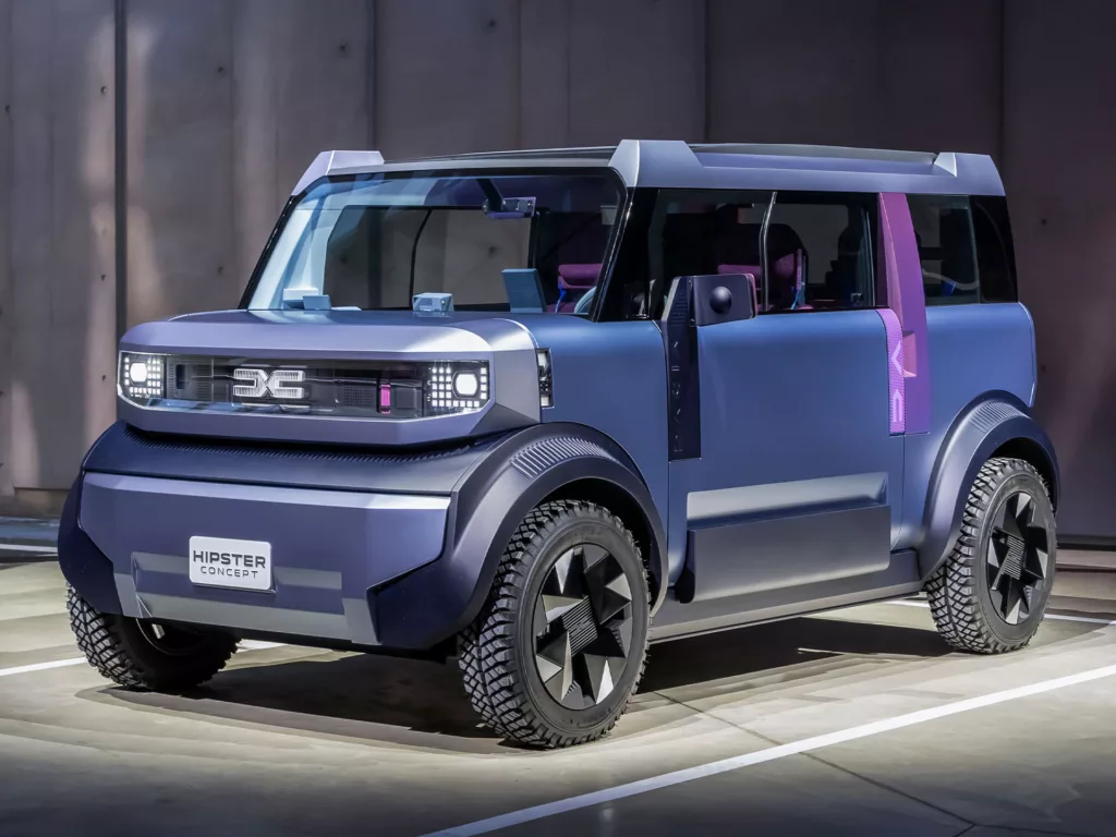 Dacia apresenta conceito elétrico minimalista focado no essencial Dacia Hipster Concept. Crédito: Divulgação.