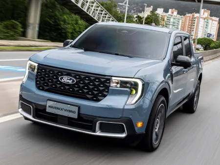 Ford Maverick Hybrid 2025 une eficiência elétrica e tração AWD em nova fase da picape Ford Maverick Hybrid 2025. Crédito: Divulgação.