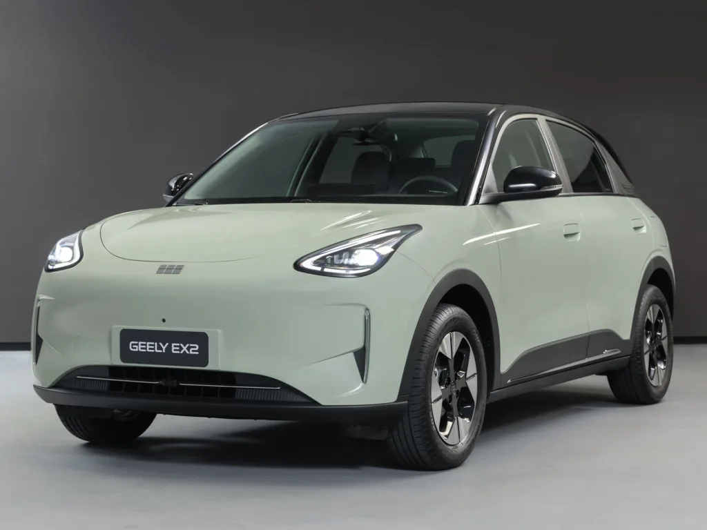 Geely EX2 traz proposta urbana 100% elétrica e interior sofisticado Geely EX2. Crédito: Divulgação.