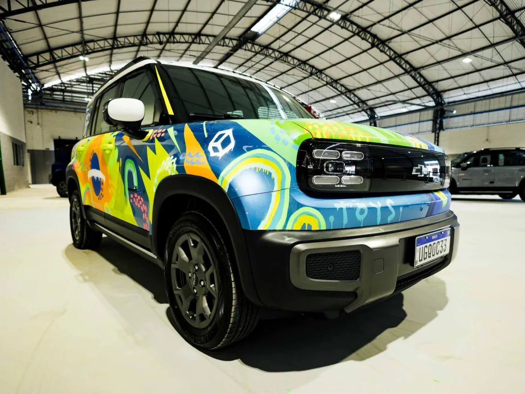 Chevrolet Spark EUV na Planta Automotiva do Ceará (PACE). Crédito: Divulgação.