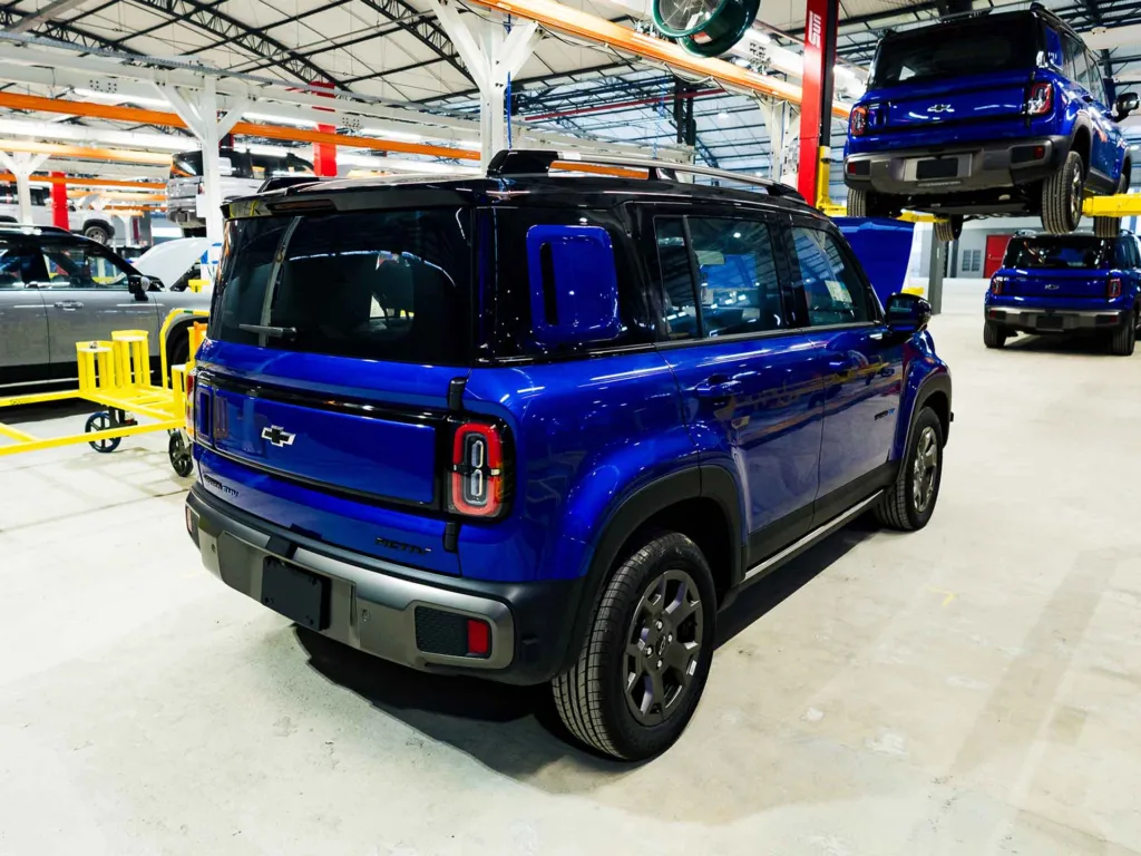 Chevrolet Spark EUV na Planta Automotiva do Ceará (PACE). Crédito: Divulgação.
