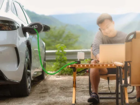 V2L (Vehicle-to-Load, ou veículo para carga). Crédito: Casezy idea/Shutterstock.com.