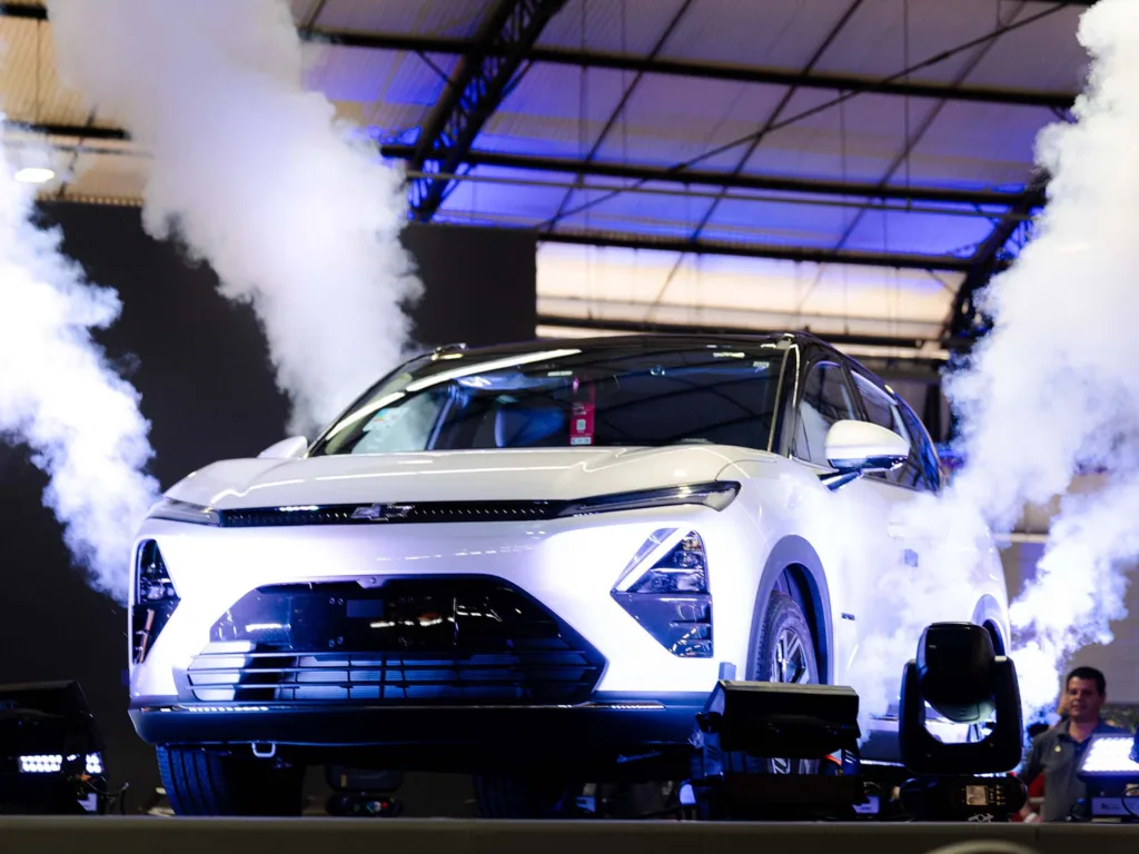 Captiva EV é apresentado na Planta Automotiva do Ceará (PACE). Crédito: Divulgação.