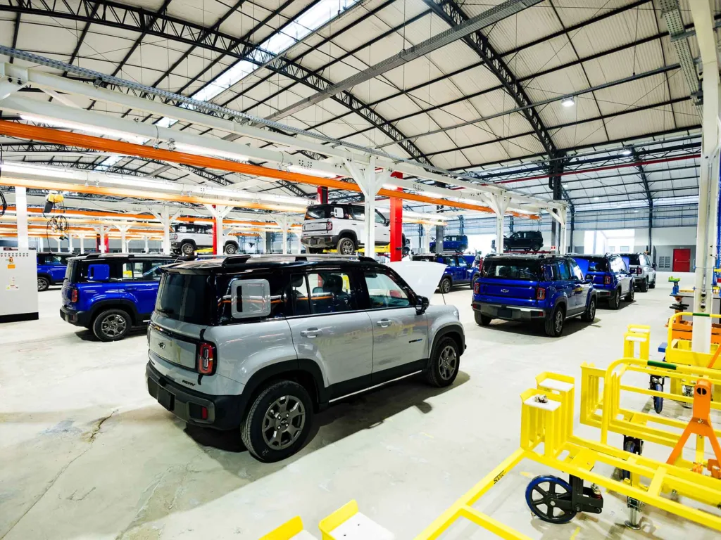 Chevrolet Spark EUV na Planta Automotiva do Ceará (PACE). Crédito: Divulgação.