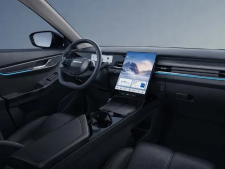 De que forma o interior do veículo ajuda a diminuir a ansiedade no trânsito Interior do Jaecoo 7. Crédito: Divulgação.